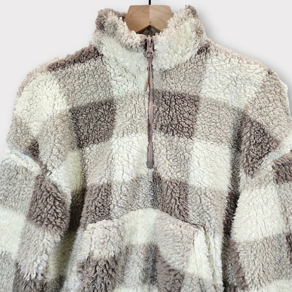 Hippie Rose Sherpa Quarter-Zip Long-Sleeve Top - Picture 3 of 15